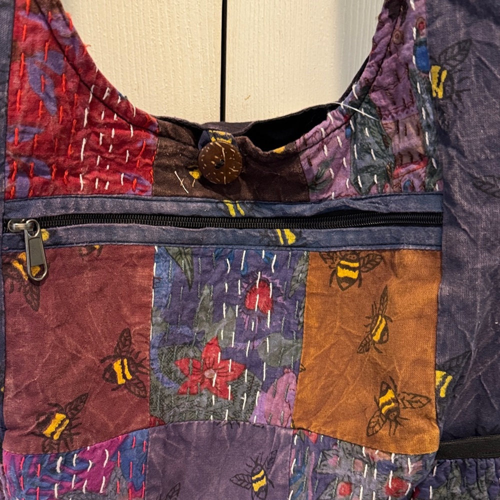 Kathmandu Imports Boho Patchwork Crossbody Bag‎ - Picture 5 of 14